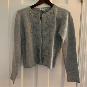 Eddie Bauer wool cardigan size small